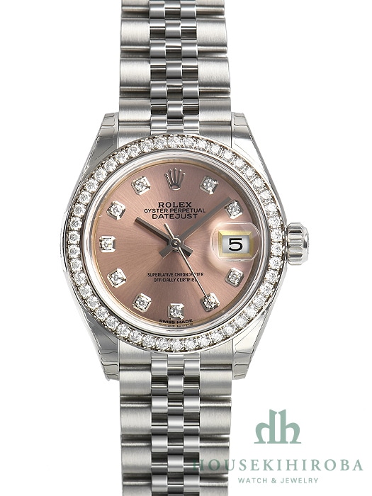 ロレックス  DATE JUST ピンクフェイスロレックス デイトジャスト 腕時計(アナログ) クリアランスショッピング